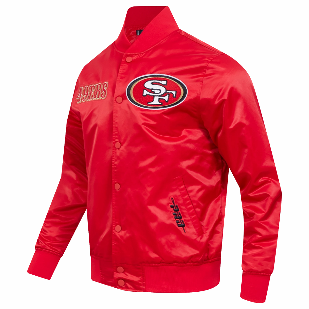 NFL SAN FRANCISCO 49ERS SOUVENIR MEN'S SATIN JACKET (RED)