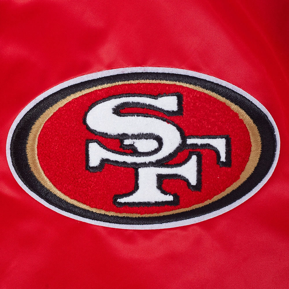 NFL SAN FRANCISCO 49ERS SOUVENIR MEN'S SATIN JACKET (RED)