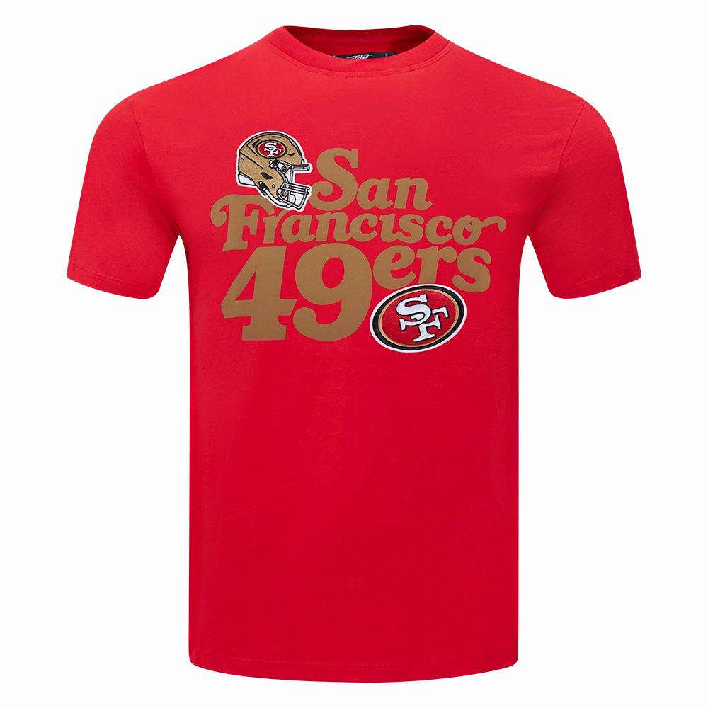 NFL SAN FRANCISCO 49ERS SOUVENIR MEN'S SINGLE JERSEY TEE (RED)