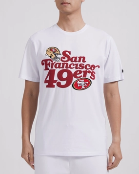 NFL SAN FRANCISCO 49ERS SOUVENIR MEN'S SINGLE JERSEY TEE (WHITE)
