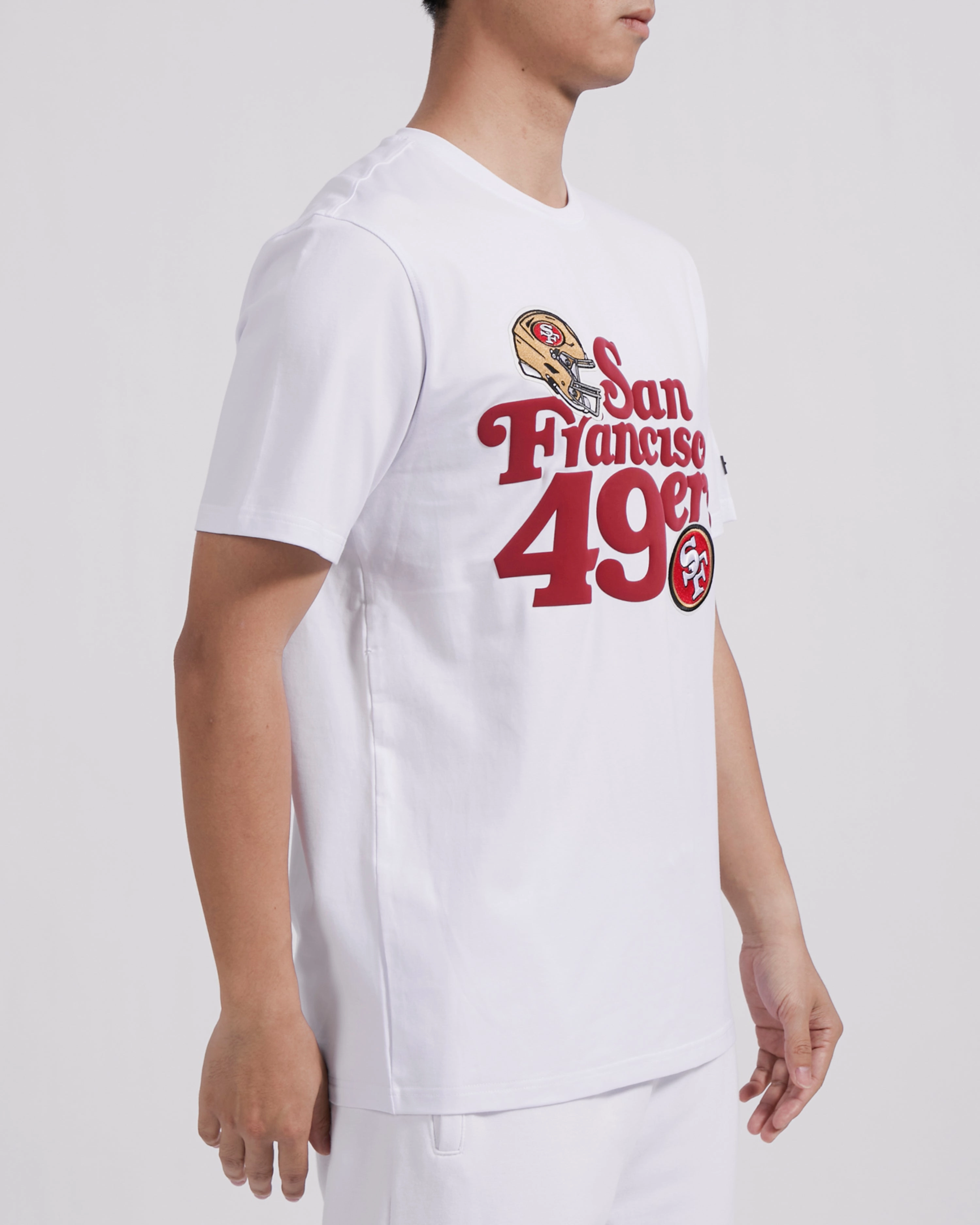NFL SAN FRANCISCO 49ERS SOUVENIR MEN'S SINGLE JERSEY TEE (WHITE)