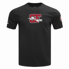 NFL SAN FRANCISCO 49ERS TEAM PENNANTS MEN'S   TEE (BLACK)