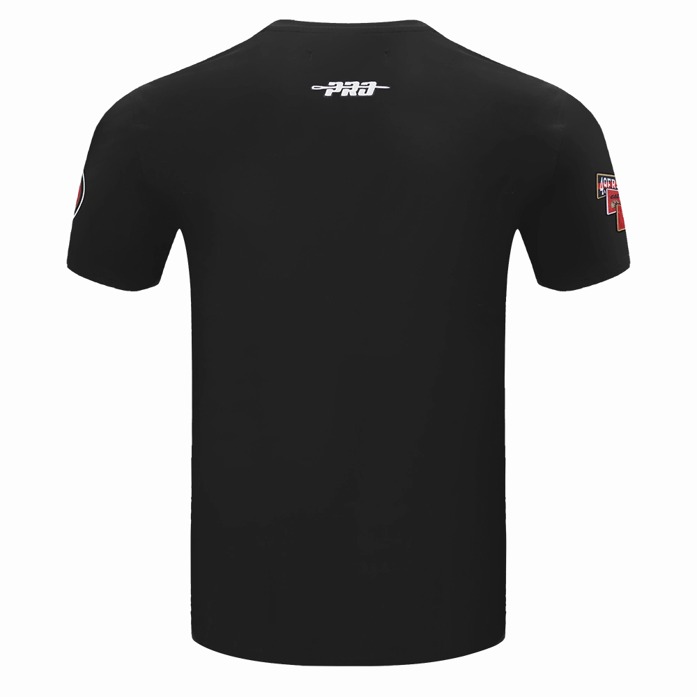 NFL SAN FRANCISCO 49ERS TEAM PENNANTS MEN'S   TEE (BLACK)