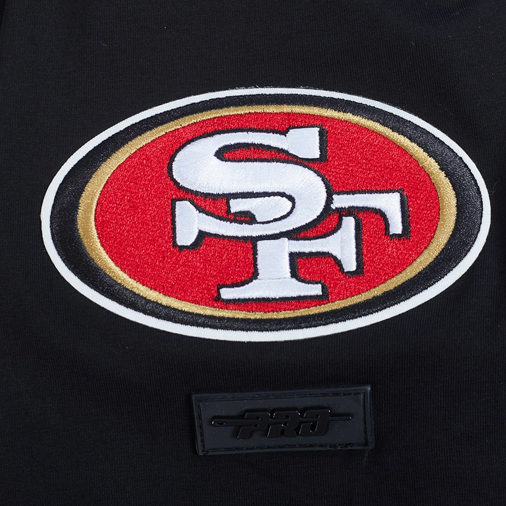 NFL SAN FRANCISCO 49ERS TEAM PENNANTS MEN'S   TEE (BLACK)
