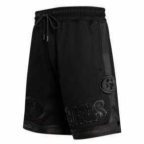 NFL SAN FRANCISCO 49ERS TRIPLE BLACK DK SHORT (TRIPLE BLACK)