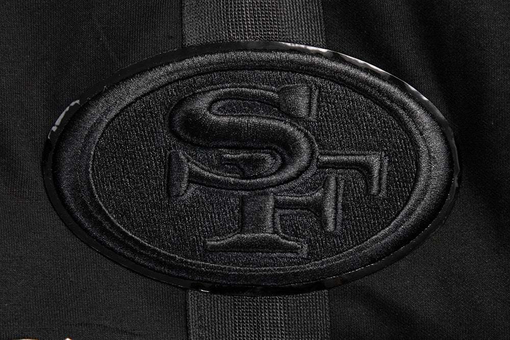 NFL SAN FRANCISCO 49ERS TRIPLE BLACK DK SHORT (TRIPLE BLACK)