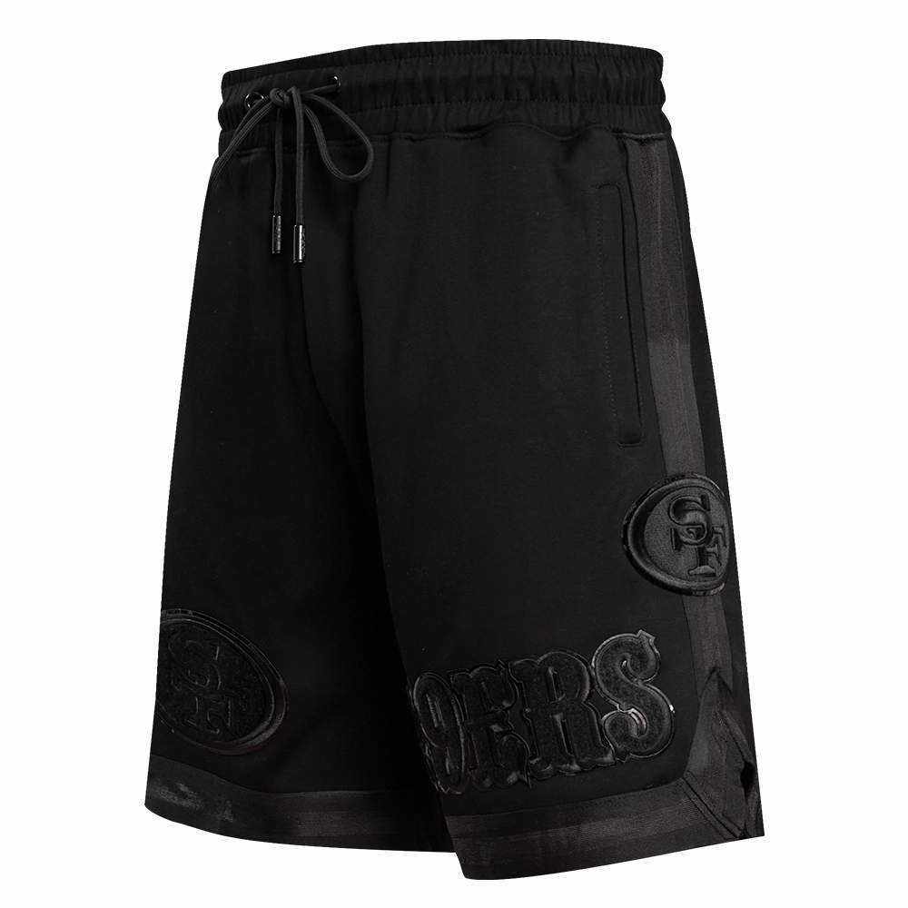 NFL SAN FRANCISCO 49ERS TRIPLE BLACK DK SHORT (TRIPLE BLACK)