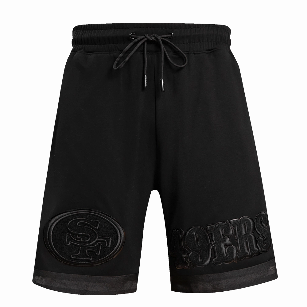 NFL SAN FRANCISCO 49ERS TRIPLE BLACK DK SHORT (TRIPLE BLACK)