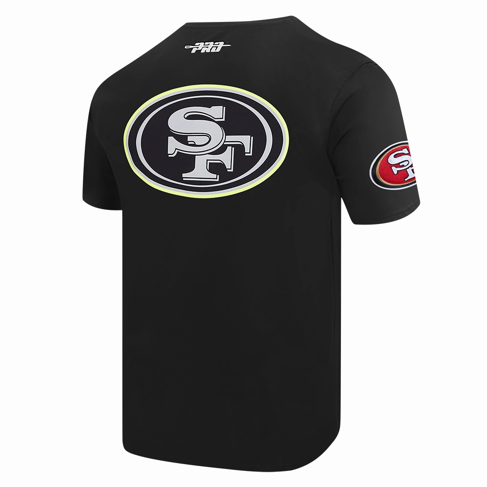 NFL SAN FRANCISCO 49ERS UNDER THE LIGHTS MEN'S SINGLE JERSEY TEE (BLACK)