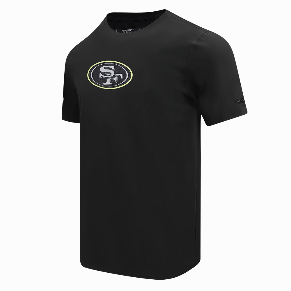 NFL SAN FRANCISCO 49ERS UNDER THE LIGHTS MEN'S SINGLE JERSEY TEE (BLACK)