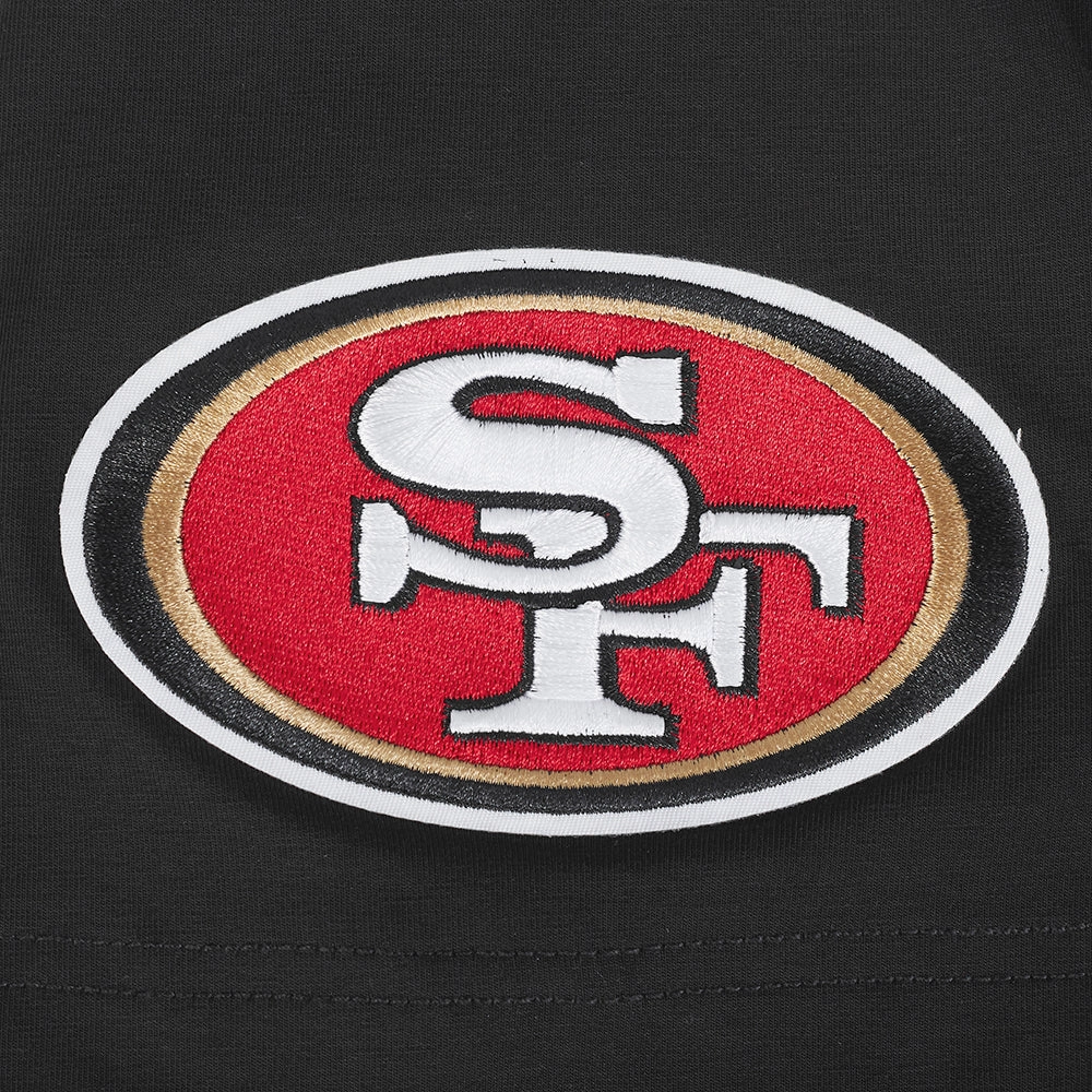 NFL SAN FRANCISCO 49ERS UNDER THE LIGHTS MEN'S SINGLE JERSEY TEE (BLACK)