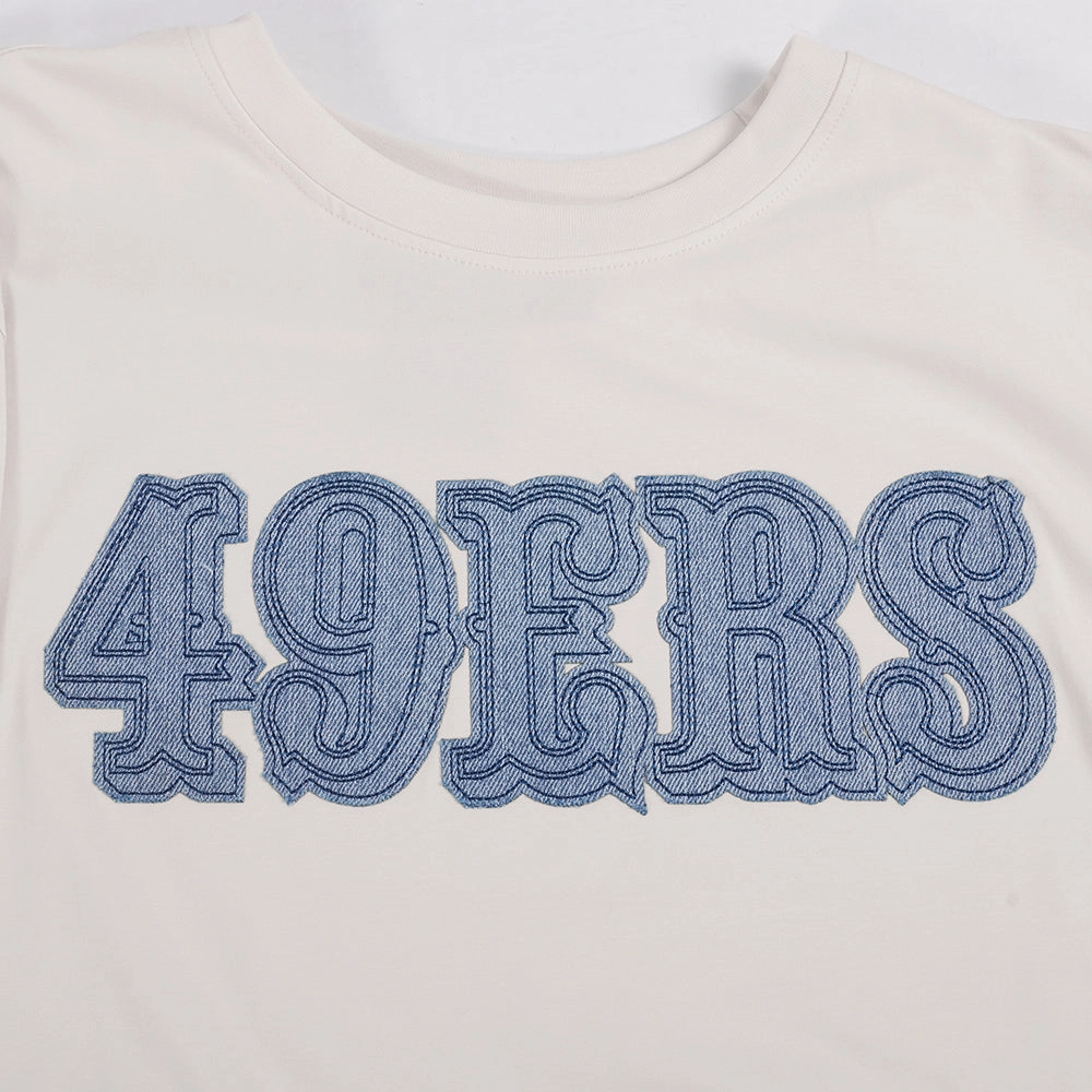 NFL SAN FRANCISCO 49ERS VARSITY BLUES MEN'S TEE (LINEN)