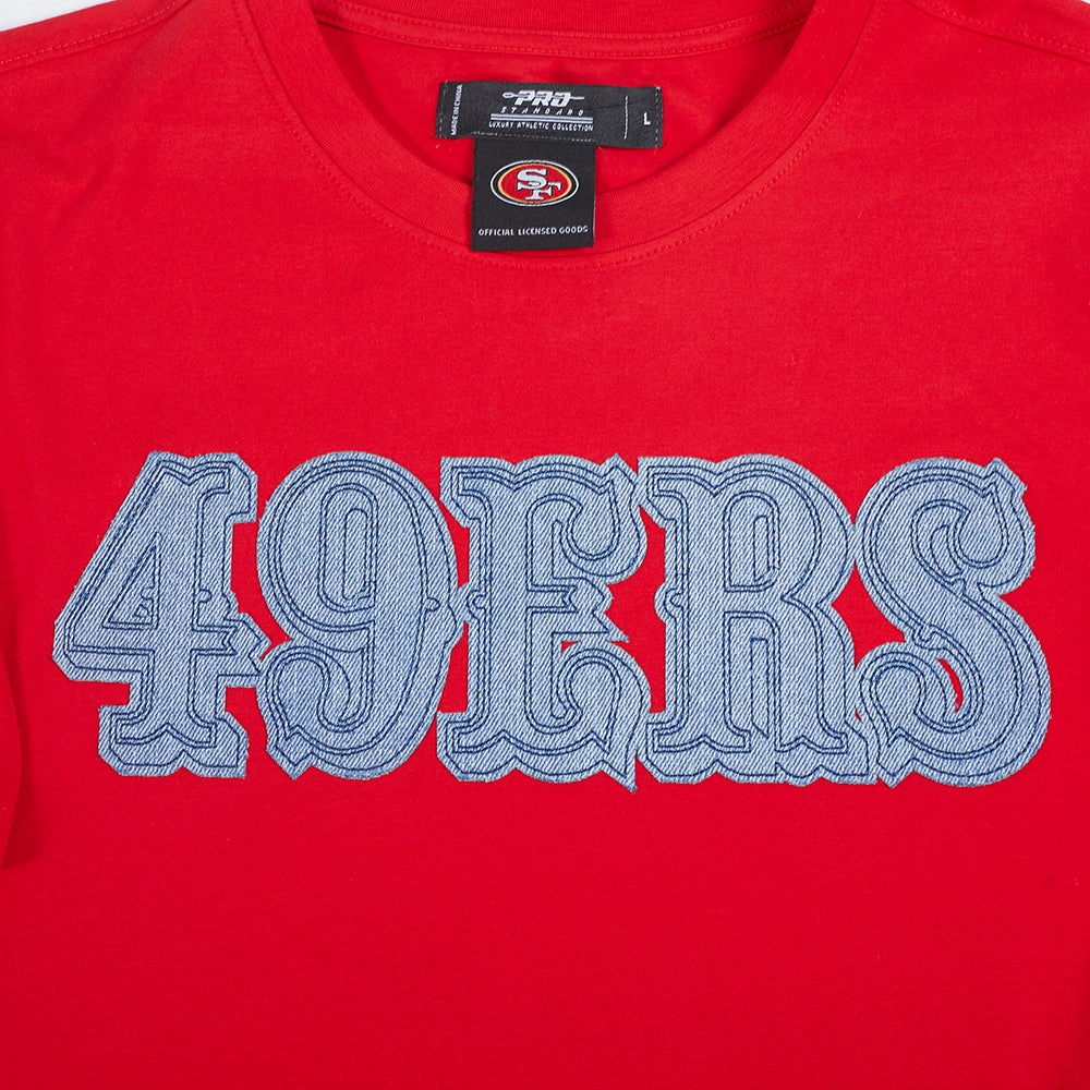 NFL SAN FRANCISCO 49ERS VARSITY BLUES MEN'S TEE (RED)