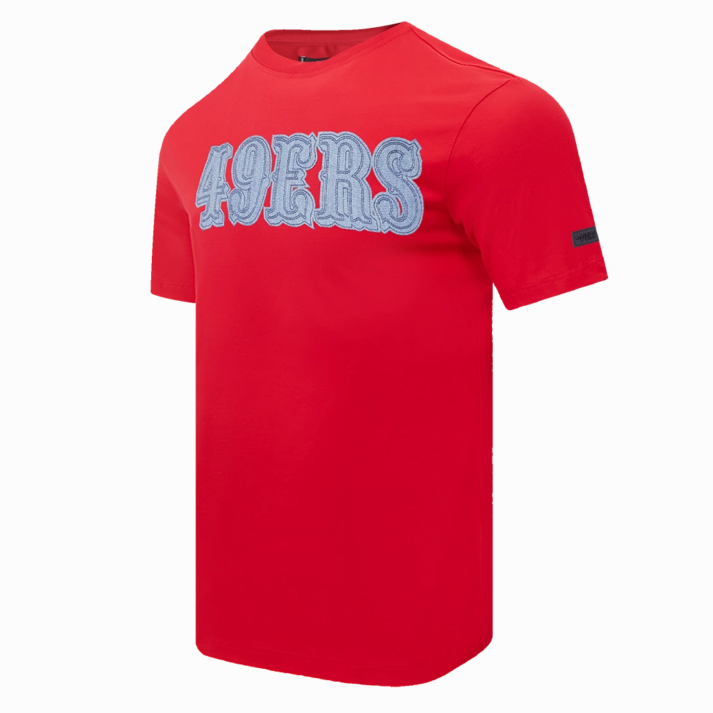 NFL SAN FRANCISCO 49ERS VARSITY BLUES MEN'S TEE (RED)