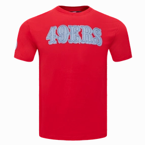 NFL SAN FRANCISCO 49ERS VARSITY BLUES MEN'S TEE (RED)