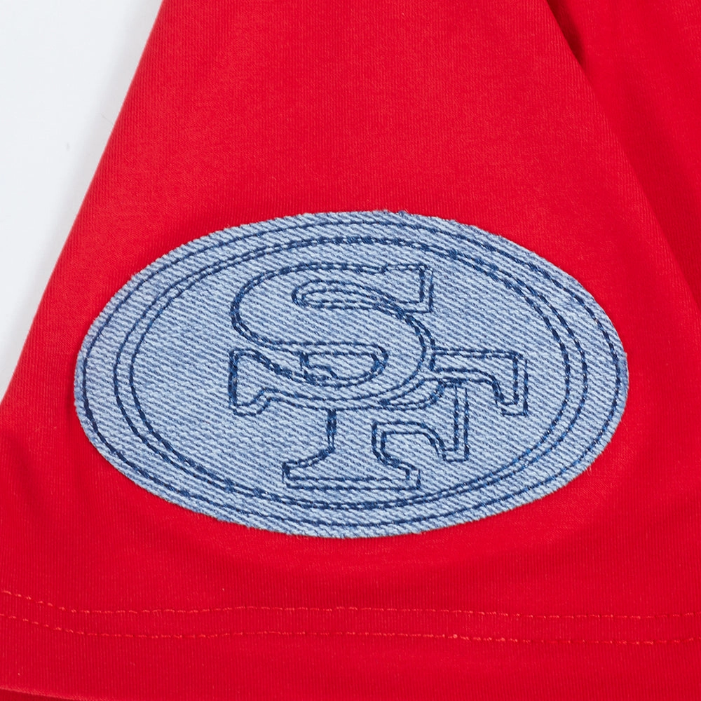 NFL SAN FRANCISCO 49ERS VARSITY BLUES MEN'S TEE (RED)