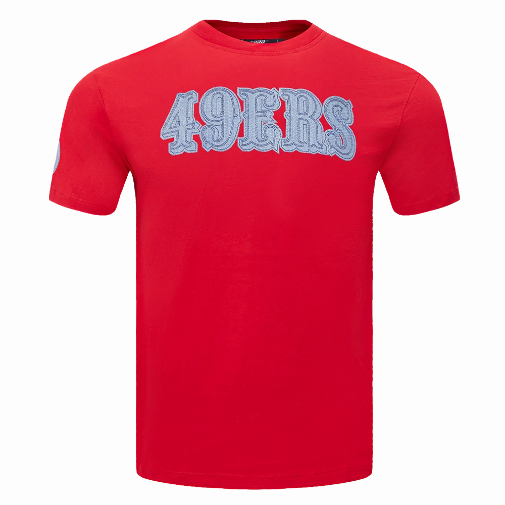 NFL SAN FRANCISCO 49ERS VARSITY BLUES MEN'S TEE (RED)