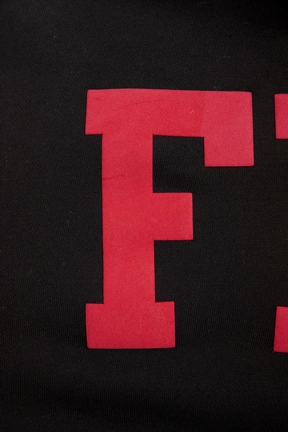 NFL SAN FRANCISCO 49ERS WINGSPAN WOMEN'S FLEECE CREWNECK (BLACK)