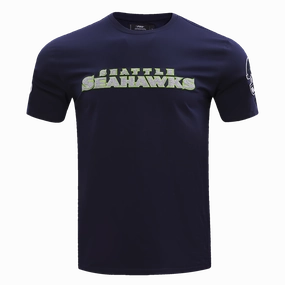 NFL SEATTLE SEAHAWKS CLASSIC CHENILLE MEN'S   TEE (MIDNIGHT NAVY)