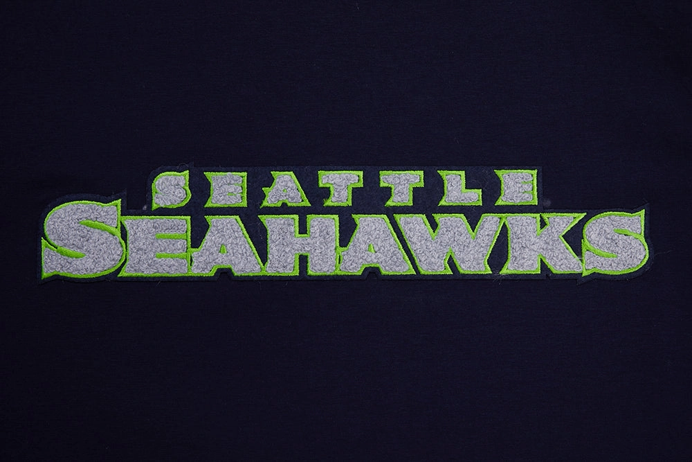 NFL SEATTLE SEAHAWKS CLASSIC CHENILLE MEN'S   TEE (MIDNIGHT NAVY)
