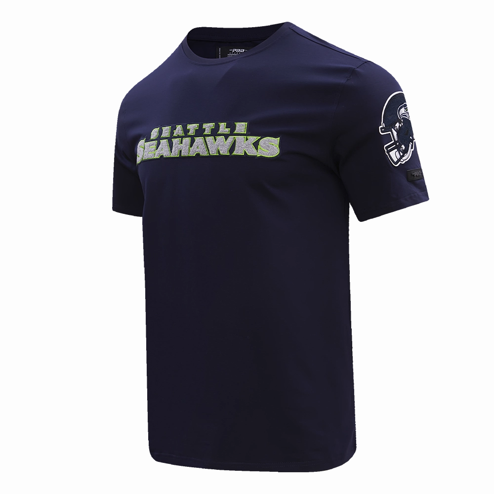 NFL SEATTLE SEAHAWKS CLASSIC CHENILLE MEN'S   TEE (MIDNIGHT NAVY)