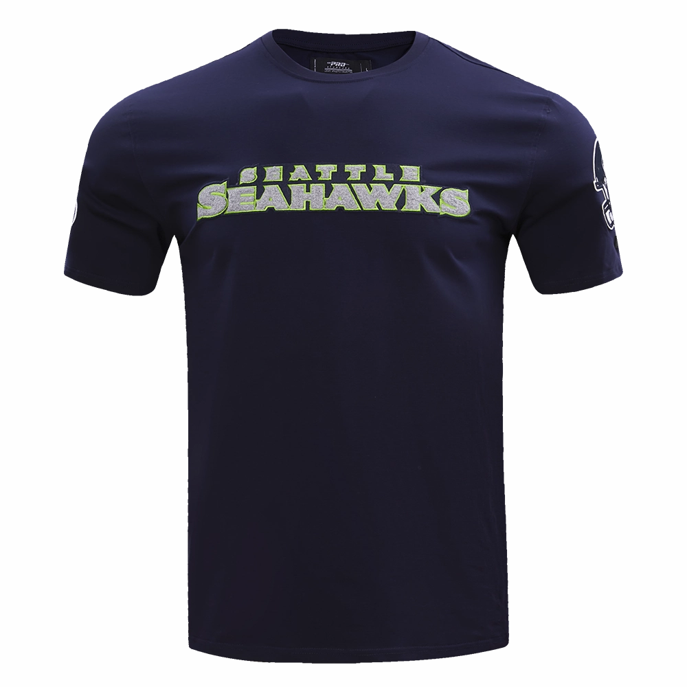 NFL SEATTLE SEAHAWKS CLASSIC CHENILLE MEN'S   TEE (MIDNIGHT NAVY)