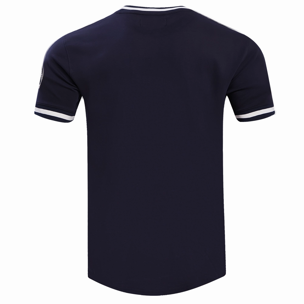 NFL SEATTLE SEAHAWKS CLASSIC CHENILLE MEN'S DOUBLE KNIT TEE (MIDNIGHT NAVY)