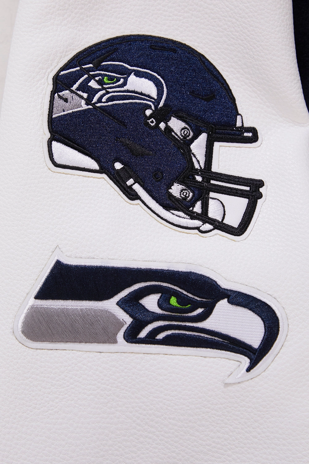 NFL SEATTLE SEAHAWKS CLASSIC MEN'S WOOL VARSITY JACKET (MIDNIGHT NAVY/WHITE)