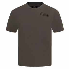 NFL SEATTLE SEAHAWKS NEUTRAL MEN'S DROP SHOULDER TEE (DARK TAUPE)