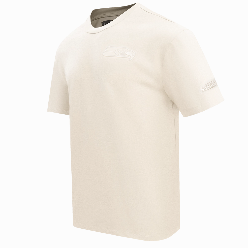 NFL SEATTLE SEAHAWKS NEUTRAL MEN'S DROP SHOULDER TEE (EGGSHELL)