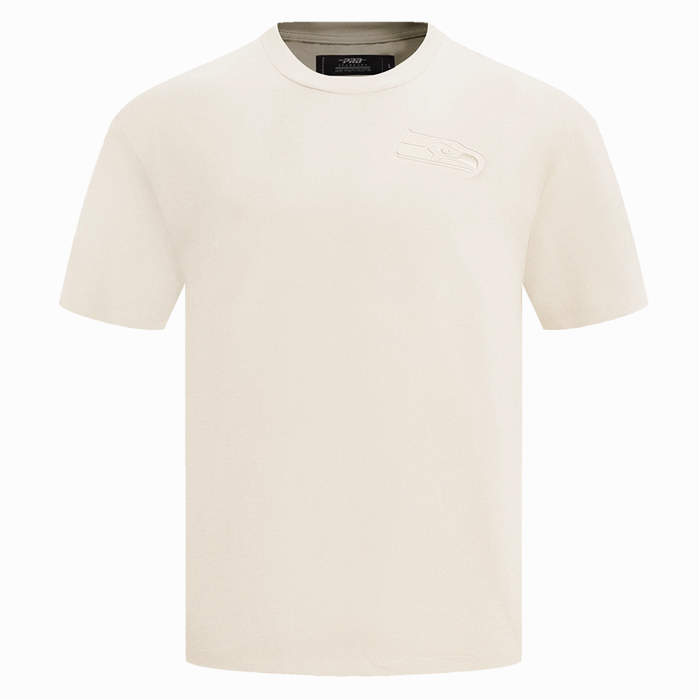 NFL SEATTLE SEAHAWKS NEUTRAL MEN'S DROP SHOULDER TEE (EGGSHELL)