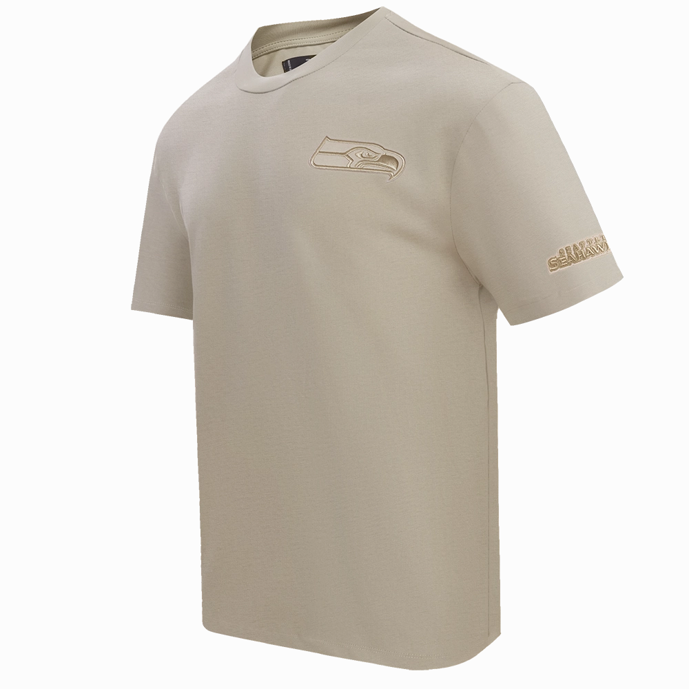 NFL SEATTLE SEAHAWKS NEUTRAL MEN'S DROP SHOULDER TEE (TAUPE)