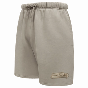 NFL SEATTLE SEAHAWKS NEUTRAL MEN'S M FLC SHORT (TAUPE)