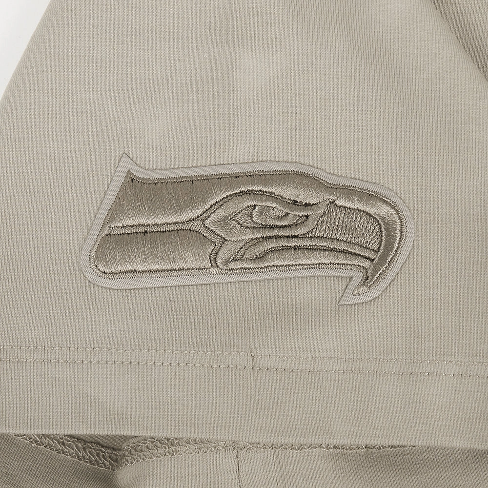 NFL SEATTLE SEAHAWKS NEUTRAL SINGLE JERSEY BOXY TEE\ (TAUPE)