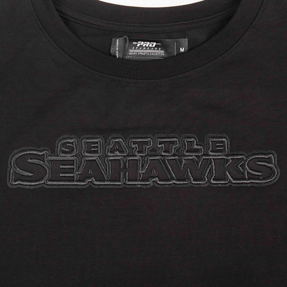 NFL SEATTLE SEAHAWKS NEUTRAL WOMEN'S BOXY TEE (BLACK)