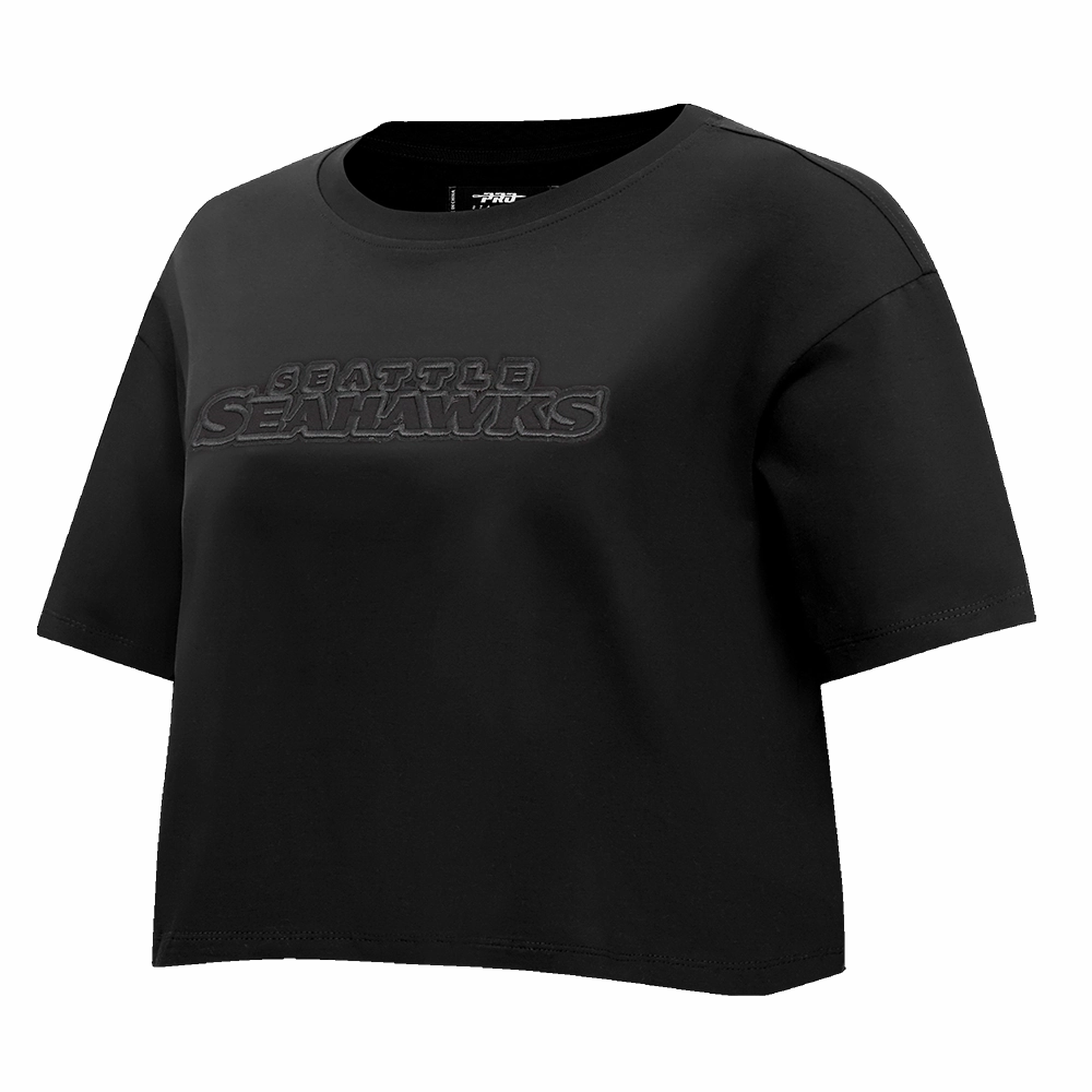 NFL SEATTLE SEAHAWKS NEUTRAL WOMEN'S BOXY TEE (BLACK)