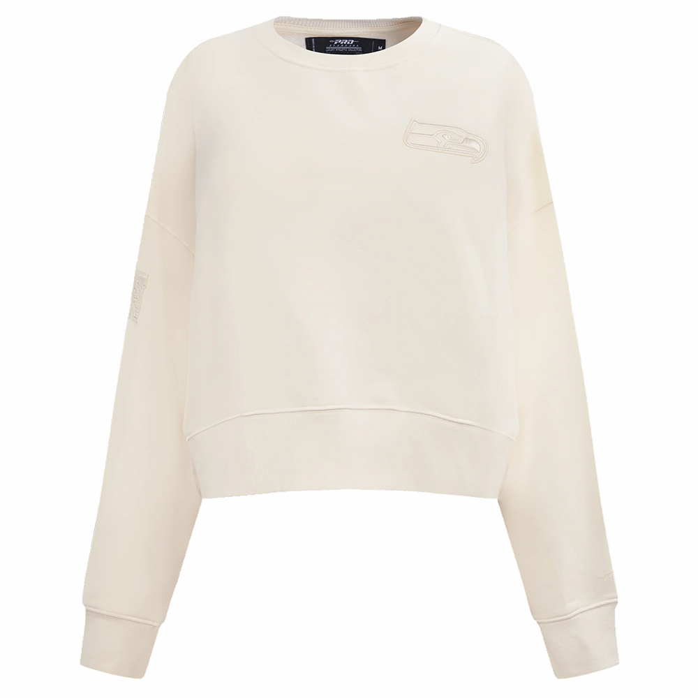 NFL SEATTLE SEAHAWKS NEUTRAL WOMEN'S CREWNECK (EGGSHELL)