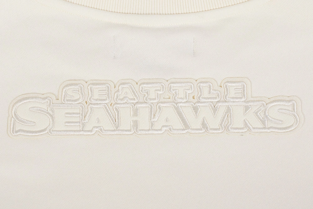 NFL SEATTLE SEAHAWKS NEUTRAL WOMEN'S CREWNECK (EGGSHELL)