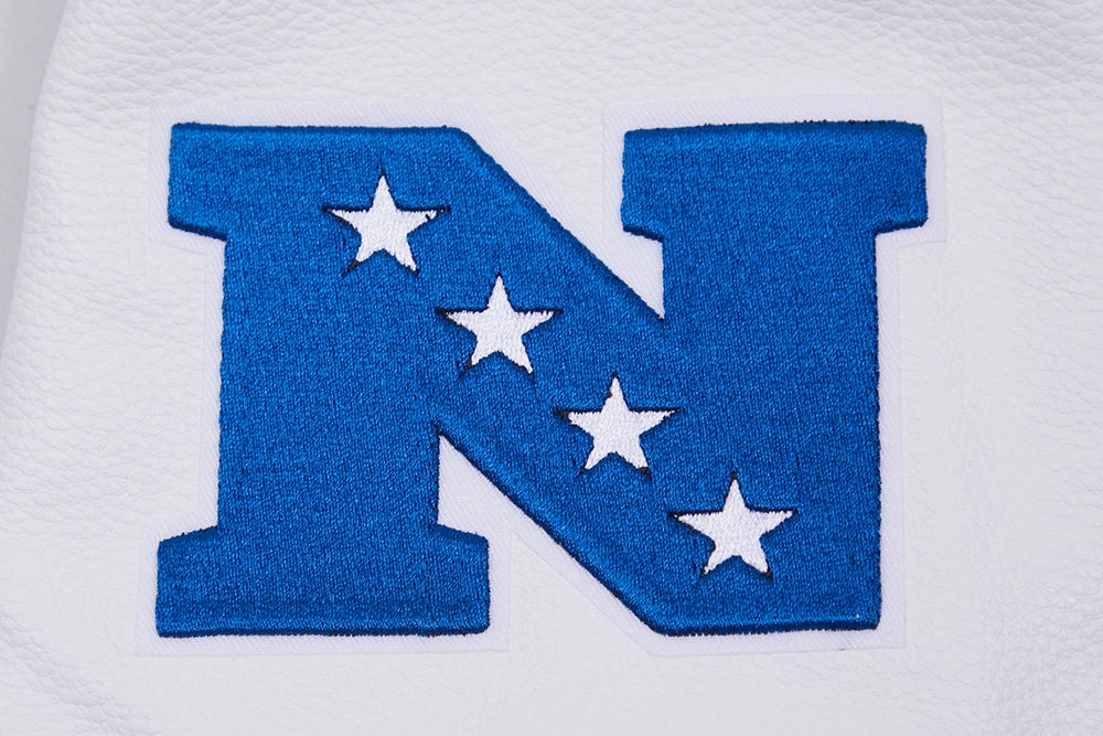 NFL SEATTLE SEAHAWKS RETRO CLASSIC MEN'S RIB WOOL VARSITY JACKET (ROYAL BLUE/WHITE)