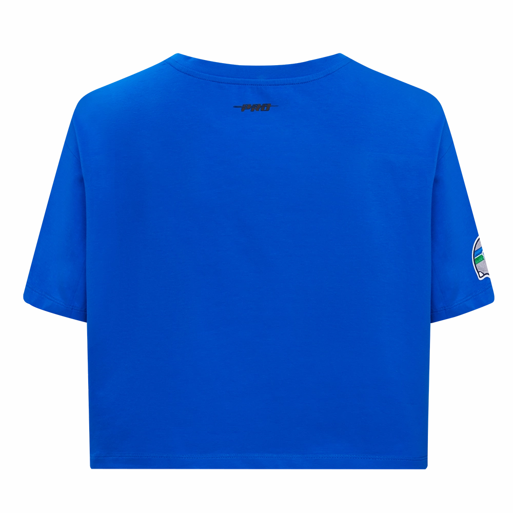 NFL SEATTLE SEAHAWKS RETRO CLASSIC SINGLE JERSEY BOXY TEE (ROYAL BLUE)