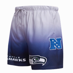 NFL SEATTLE SEAHAWKS TEAM OMBRE MESH SHORT (MIDNIGHT NAVY/GRAY)