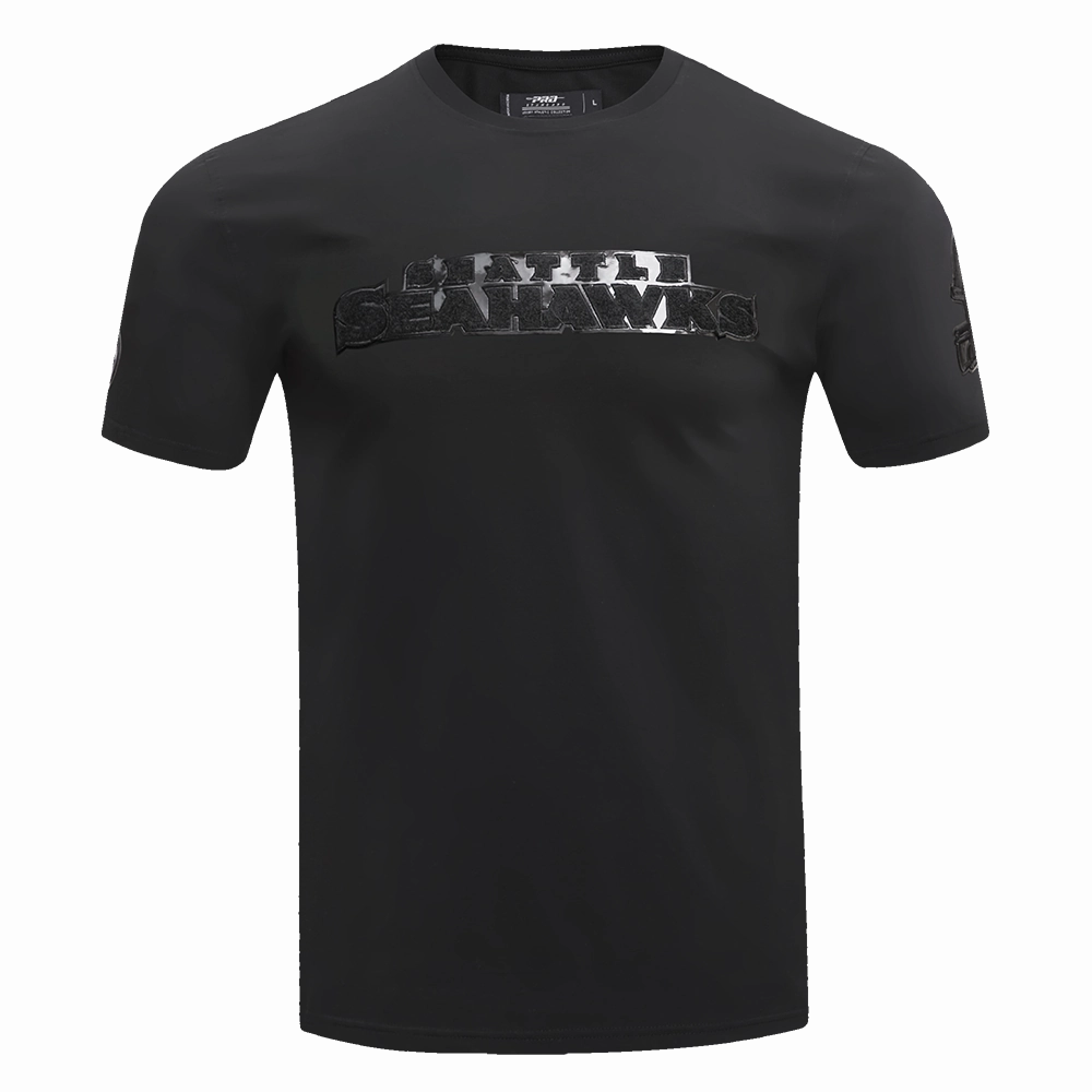 NFL SEATTLE SEAHAWKS TRIPLE BLACK MEN'S   TEE (TRIPLE BLACK)