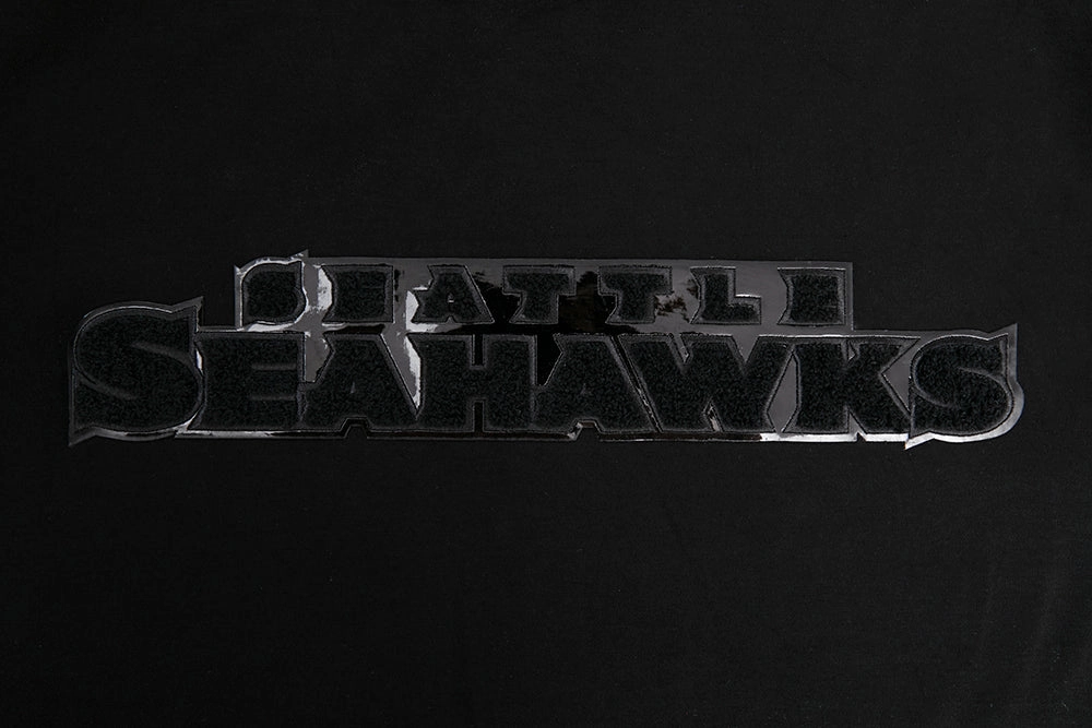 NFL SEATTLE SEAHAWKS TRIPLE BLACK MEN'S   TEE (TRIPLE BLACK)