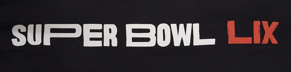 NFL SUPER BOWL 59 MEN'S DROP SHOULDER FLEECE PULLOVER HOODIE (BLACK)
