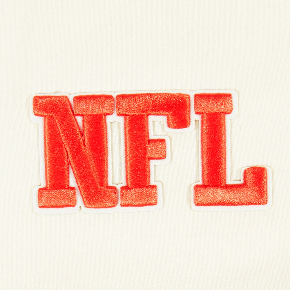 NFL SUPER BOWL 59 MEN'S NOLA COTTON JERSEY DROP SHOULDER TEE (EGGSHELL)