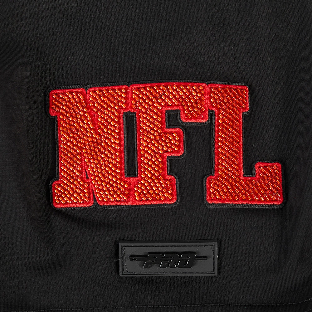 NFL SUPER BOWL 59 MEN'S PINNACLE SINGLE JERSEY TEE (BLACK)