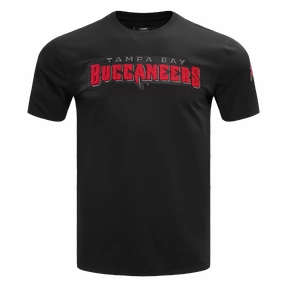 NFL TAMPA BAY BUCCANEERS CLASSIC CHENILLE MEN'S   TEE (BLACK)
