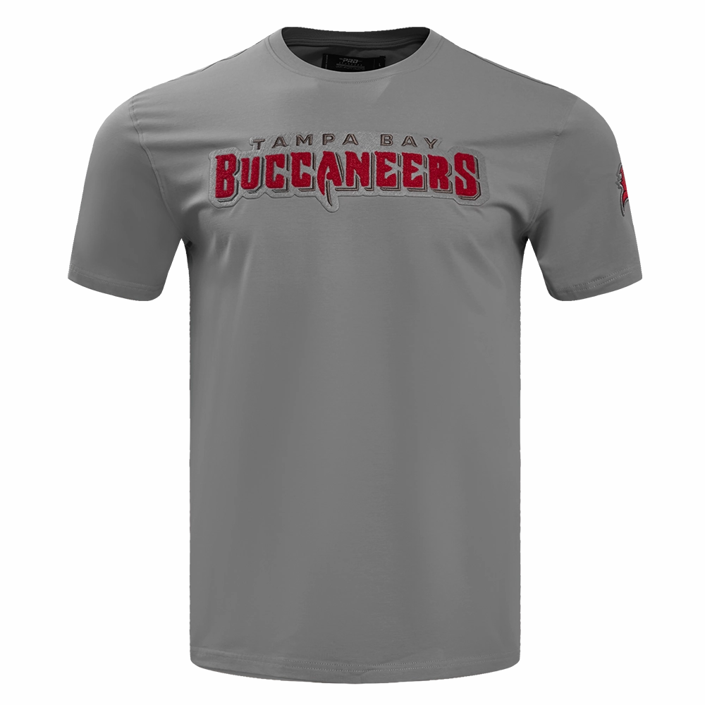 NFL TAMPA BAY BUCCANEERS CLASSIC CHENILLE MEN'S   TEE (GRAY)