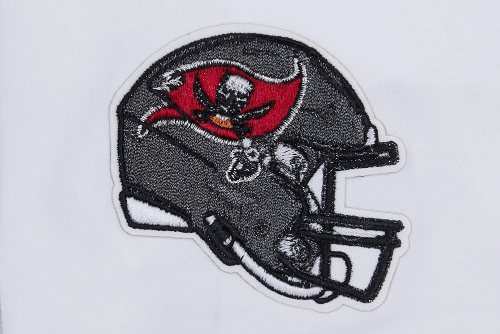 NFL TAMPA BAY BUCCANEERS CLASSIC SHORT SLEEVE WOMEN'S SINGLE JERSEY SLIM FIT TEE (WHITE)