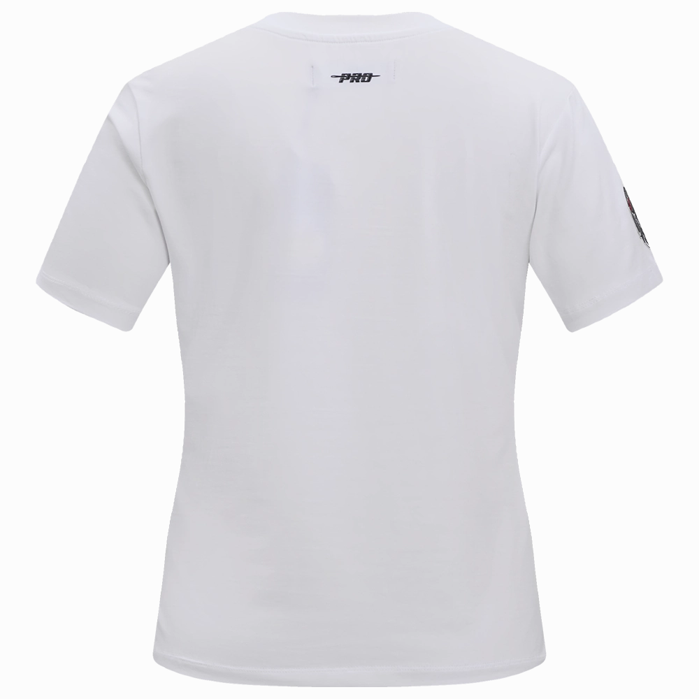 NFL TAMPA BAY BUCCANEERS CLASSIC SHORT SLEEVE WOMEN'S SINGLE JERSEY SLIM FIT TEE (WHITE)